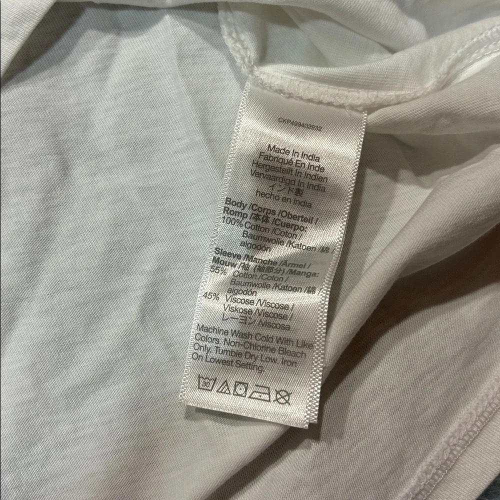 NWT Madewell White Puff-Sleeve Drop-Shoulder Knit Top